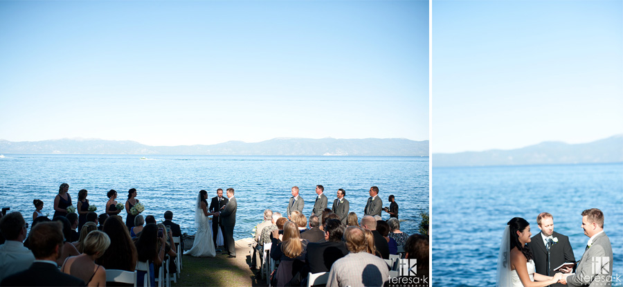 gorgeous blue lake wedding in Tahoe